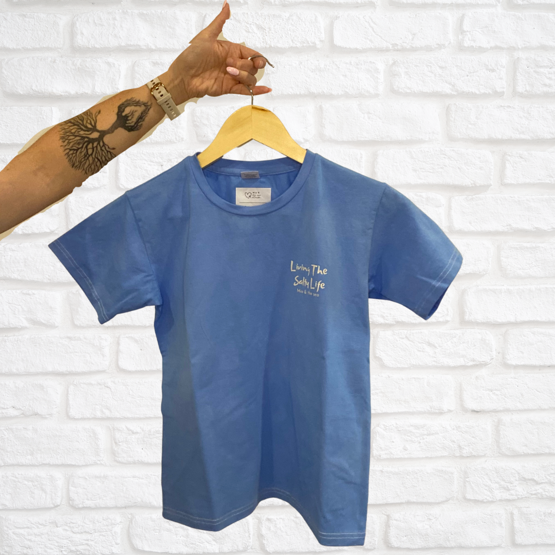 Kid's Unisex Living The Salty Life Tee - Mia and The Sea