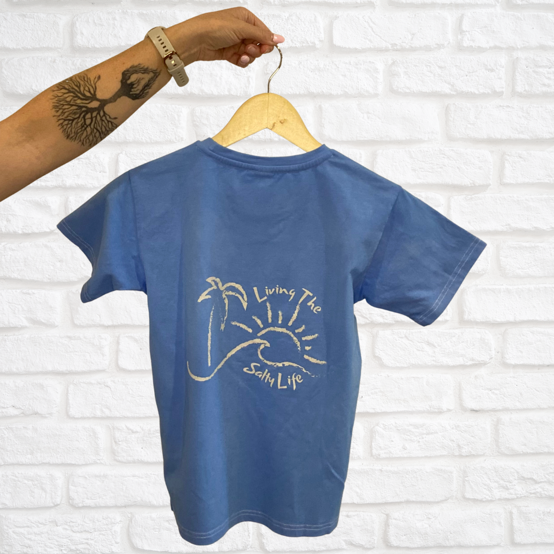 Kid's Unisex Living The Salty Life Tee - Mia and The Sea