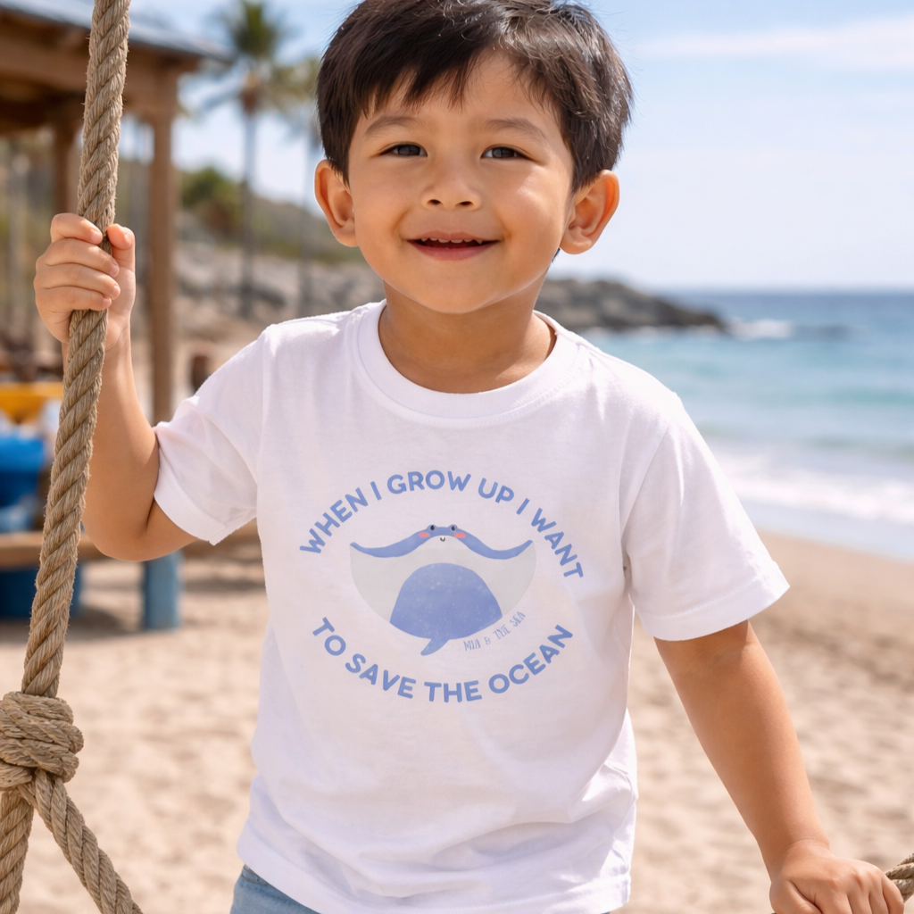 When I Grow Up I Want To Save The Ocean — Toddler Tee