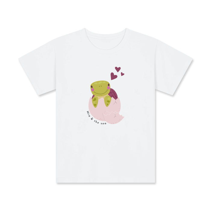 Kids Printed Tee Turtle Love - Mia and The Sea