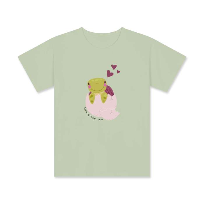 Kids Printed Tee Turtle Love - Mia and The Sea