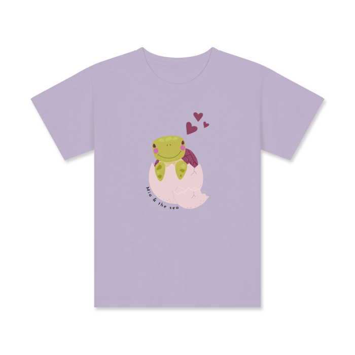 Kids Printed Tee Turtle Love - Mia and The Sea