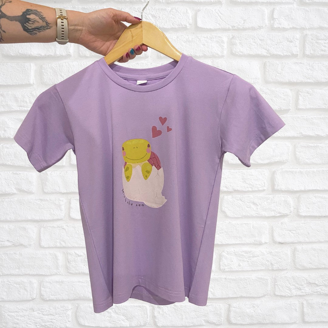 Kids Printed Tee Turtle Love - Mia and The Sea